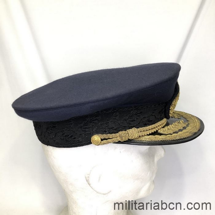 Argentina. Gorra de plato de policía de Comisario General de la Provincia de Buenos Aires