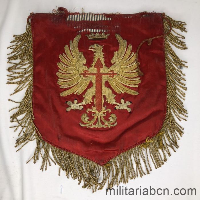 Spain. Bugle Flag. 6th Mountain Battalion. Valladolid nr 7. Franco period.