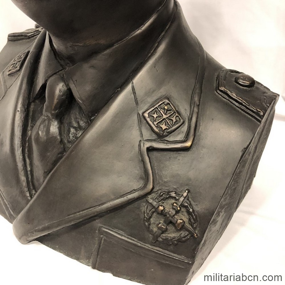 Bust of Generalissimo Francisco Franco in Captain General's uniform